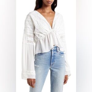 All saints Chlo cropped long sleeve